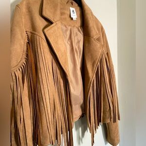 Fringe suede jacket